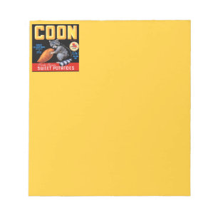 Coon Brand en zoete aardappelen Notitieblok