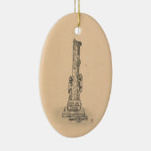 Coon Dog Monument Ceramic Ornament (Rechts)