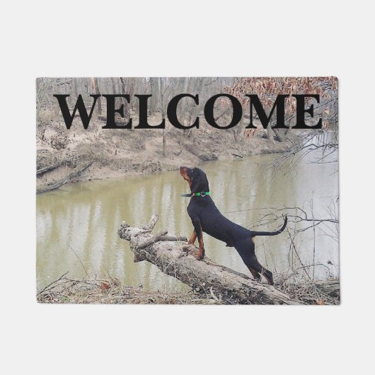 Coon Hound Welcome Mat (Voorkant)