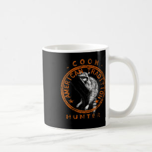 Coon Hunter American Patriotic Raccoon Hunting Tra Koffiemok
