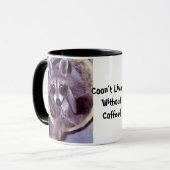 Coon leeft niet zonder koffie! mok (Voorkant links)