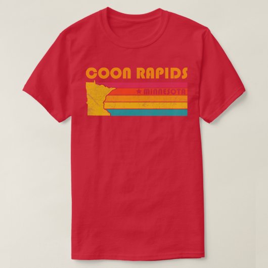 Coon Rapids Minnesota  Verdrietig Souvenir T-shirt (Design voorkant)