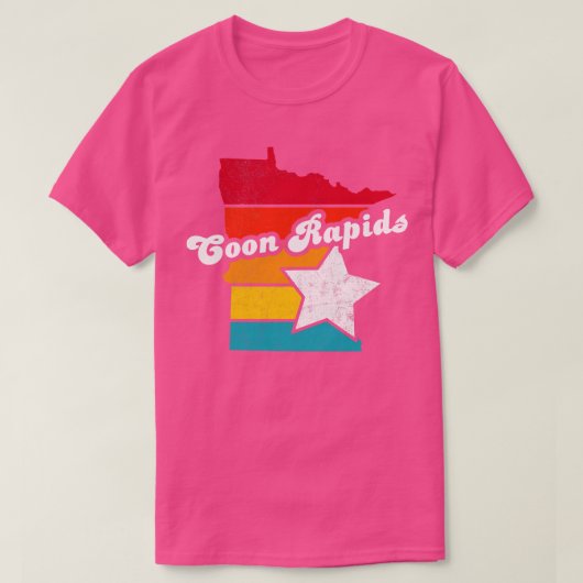 Coon Rapids Minnesota  Verdrietig Souvenir T-shirt (Design voorkant)
