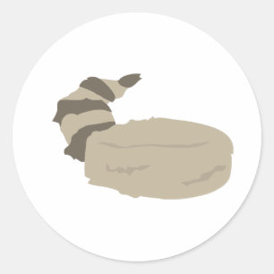 Coon Skin Pet Ronde Sticker