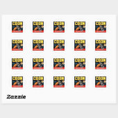 Coon zoete aardappelen ronde sticker (Vel)
