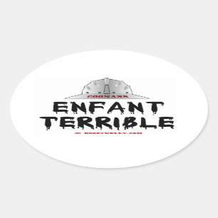 Coonas, Enfant Terrible, Roughneck, Oil, Gas, Rigs Ovale Sticker