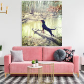 Coonheuvel op het riviercanvas canvas afdruk (Insitu (Woonkamer))