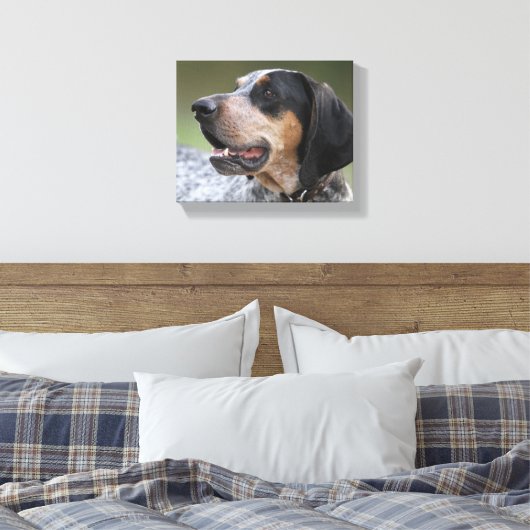 Coonhound Canvas Afdruk (Insitu (Slaapkamer))