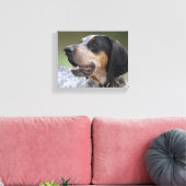 Coonhound Canvas Afdruk (Insitu (Woonkamer))