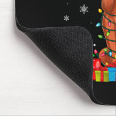 Coonhound Dog Ugly Xmas Lights Santa Coonhound Dog Muismat (Hoek)