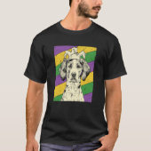 Coonhound Jester Mardi Gras Hond Moeder of Vader T-shirt (Voorkant)