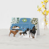 Coonhound Ride Kaart (Gele Bloem)