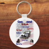 Coonhound USA-cadeaus Sleutelhanger (Voorkant)