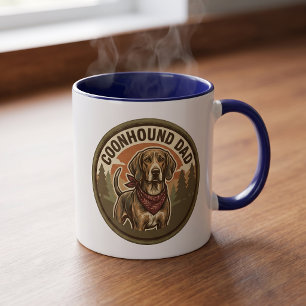 Coonhound Vader Koffiemok Geschenk voor Hondenli Mok