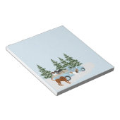 Coonhound Winter Notitieblok (Schuin)