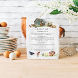 Coop de poulet | Monogramme rustique de ferme<br><div class="desc">Doté de beaux poussins et poules aquarelles avec monogramme rustique. Un parfait morceau d'art collectif pour tous ceux qui aiment l'esthétique des fermes. Ajoutez votre libellé personnalisé à cette conception à l'aide des cases "Modifier ce modèle de conception" situées à droite de l'élément, ou cliquez sur le bouton bleu "Customiser"...</div>