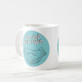 Coop pour deux logo 11oz classique mug (Devant gauche)