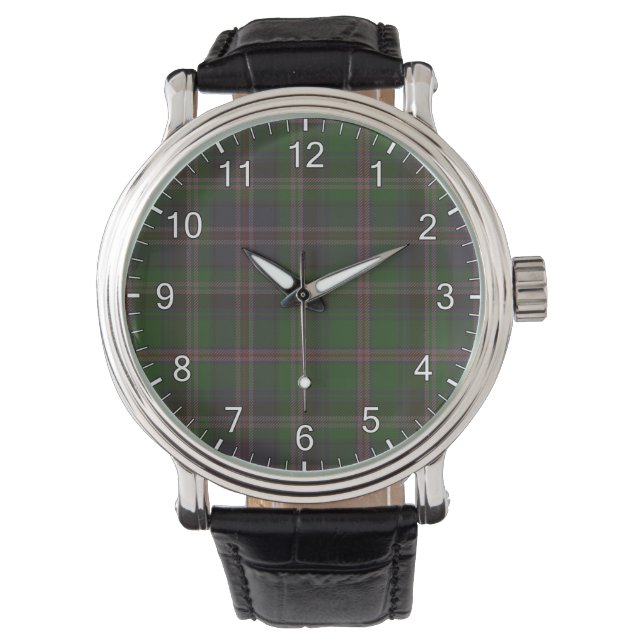 Cooper Clan Tartan Horloge (Voorkant)