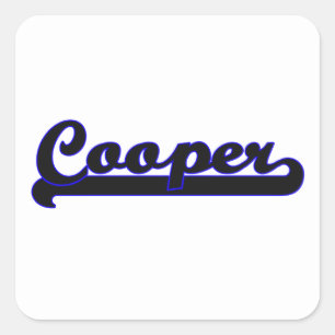 Cooper Classic Job Design Vierkante Sticker