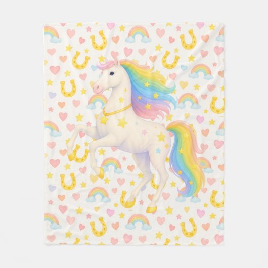 Cooper & Cody Best-Friend Horses Fleece Throw  (Voorkant)