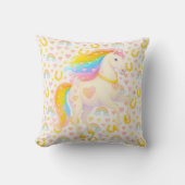 Cooper & Cody — Coussin de jet arc-en-ciel chevaux (Recto)