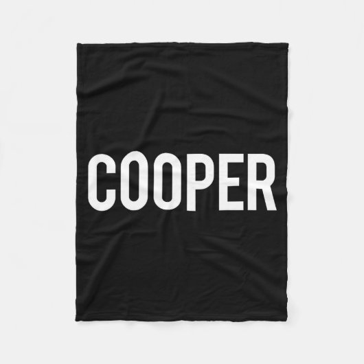 Cooper - Cool New Funny Name Fan Gift Tee  Fleece Deken (Voorkant)