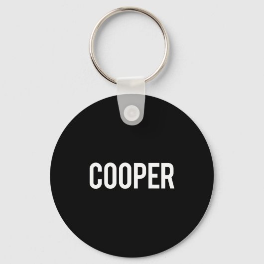 Cooper - Cool New Funny Name Fan Gift Tee  Sleutelhanger (Voorkant)