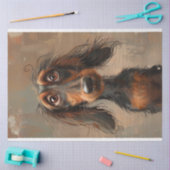 Cooper de Charming Dachshund Dog Decoupage Tissuepapier (Craft)