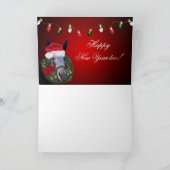 Cooper Donkey Kerstmis Kaart (Binnen)