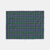 Cooper Family Tartan Pset Pattern Fleece Deken (Voorkant (Horizontaal))