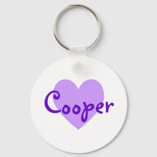 Cooper in Paars Sleutelhanger