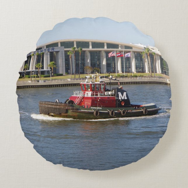 Cooper Moran rond kussen (Voorkant)