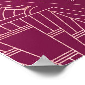 Cooper Roze Great Gatsby Trouw Stoelenplattegrond Poster (Hoek)