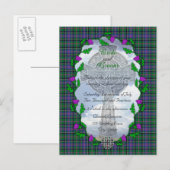 Cooper Scottish Wedding Invitation Uitnodiging Briefkaart (Voorkant / Achterkant)