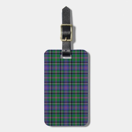 Cooper Tartan Pattern Bagagelabel (Voorkant verticaal)