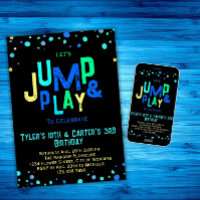 Coopérative Trampoline Invitation Anniversaire