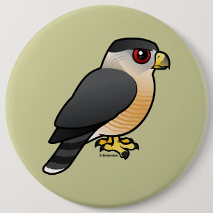 Cooper's Hawk Ronde Button 6,0 Cm