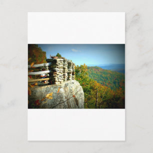 Coopers Rock ziet de Herfst over het hoofd. West V Briefkaart