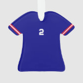 Cooperstown Custom Blue Jersey Année Numéro de pho (dos)