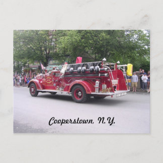 Cooperstown, N.Y. Revermoeid Fire Truck Briefkaart