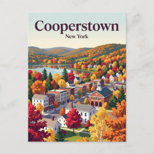 Cooperstown New York, VS Briefkaart