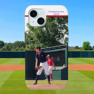 Cooperstown NY honkbalspeler foto jaar op maat