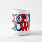 Cooperstown Patriotic Letters Baseball Jaar Koffiemok (Center)