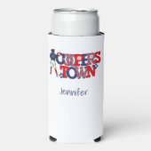 Cooperstown Patriotic Letters Baseball Ouder Blauw (Seltzer Voorkant)