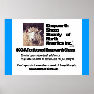 Coopworth Sheep Society of North America Poster