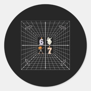 Coördinaat 6 7 Grappige Wiskunde Docent Meme Weten Ronde Sticker