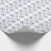 Coördinaat Delft Blue Cadeaupapier (Hoek)