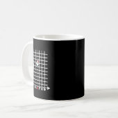Coördinaat Zes Zeven Trendy 6 7endy Retro Groovy 6 Koffiemok (Voorkant links)