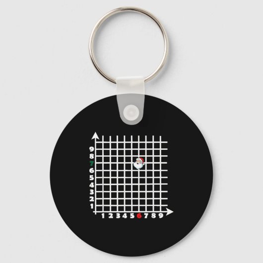 Coordinate (6,7) Funny Math Teacher 67 Math Christ Sleutelhanger (Voorkant)