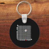 Coordinate (6,7) Funny Math Teacher 67 Math Christ Sleutelhanger (Voorkant)